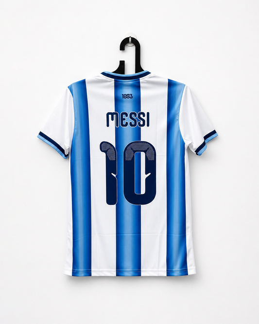 ARGENTINA HOME KIT MESSI EMBROIDERY ROUND NECK FIFA WORLD CUP 2026 EDITION