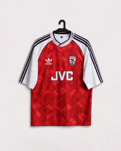 ARSENAL 1990/92 HOME KIT FIVE SLEEVE EMBROIDERY ADAMS