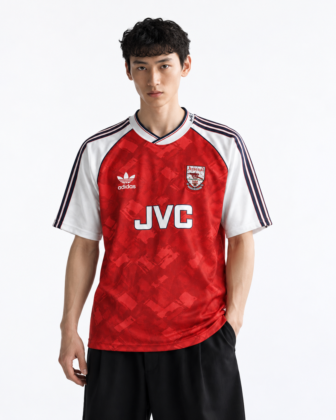 ARSENAL 1990/92 HOME KIT FIVE SLEEVE EMBROIDERY ADAMS