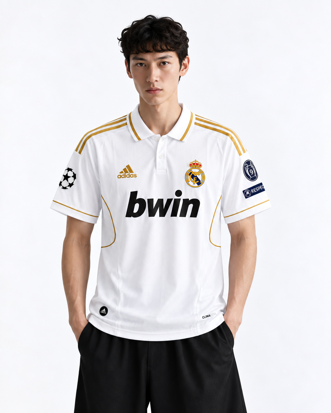 REAL MADRID 2011/12  HOME KIT OZIL EMBROIDERY PREMIUM EDITION