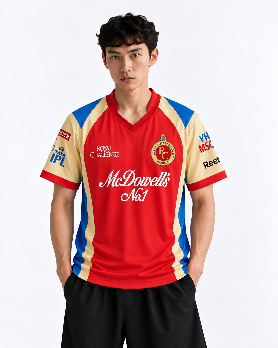 RCB 2011 IPL HOME KIT EMBROIDERY ABD