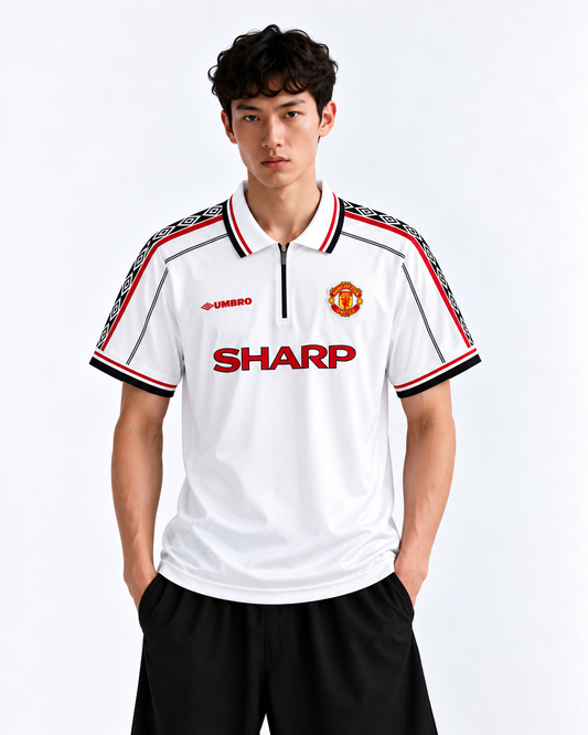 MANCHESTER UNITED 1998/99 AWAY KIT  EMBROIDERY BECKHAM