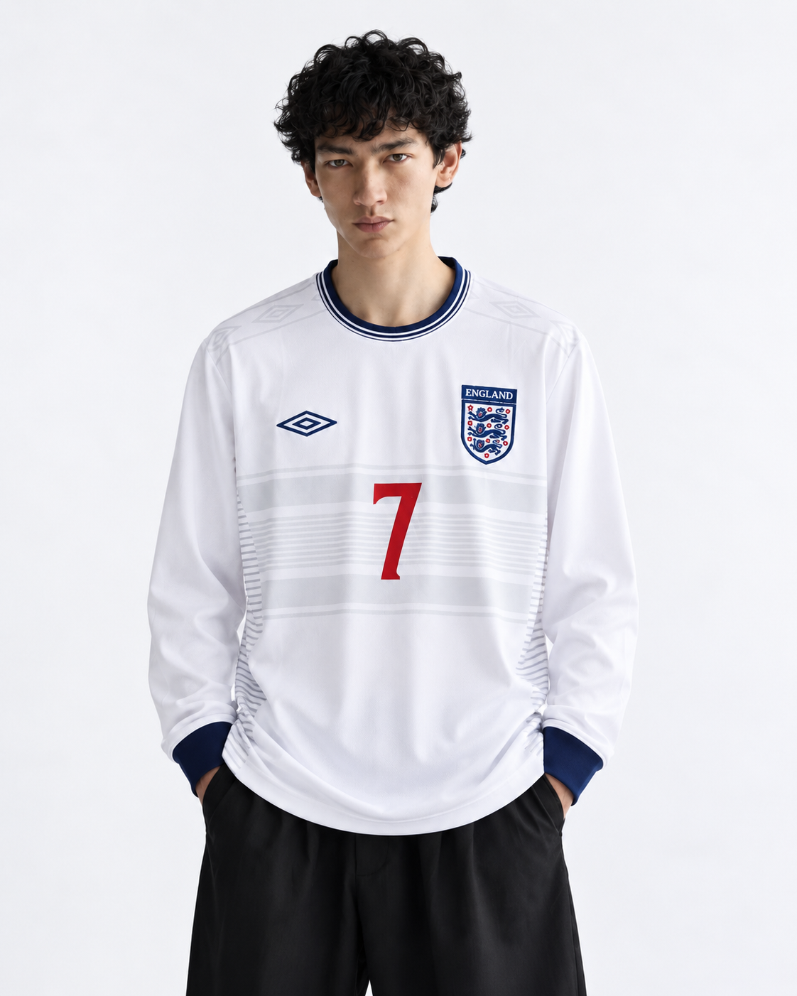 ENGLAND BECKHAM FULL SLEEVE RETRO