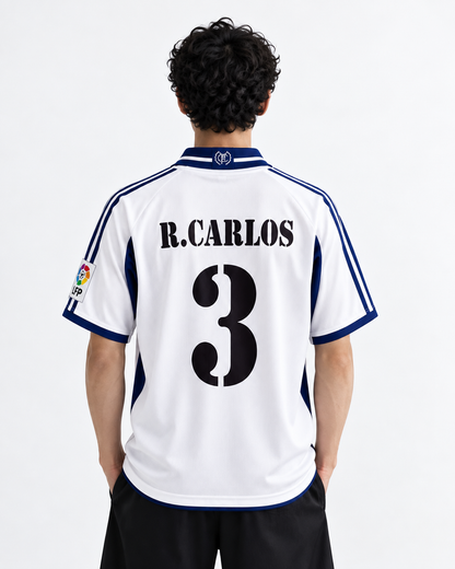REAL MADRID 2000/01 HOME KIT CARLOS EMBROIDERY PREMIUM EDITION