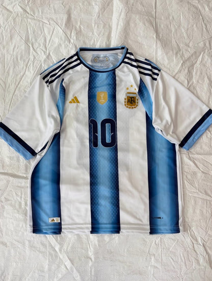 ARGENTINA 2026  FIFA WORLD CUP HOME KIT MESSI FIVE SLEEVE EMBROIDERY