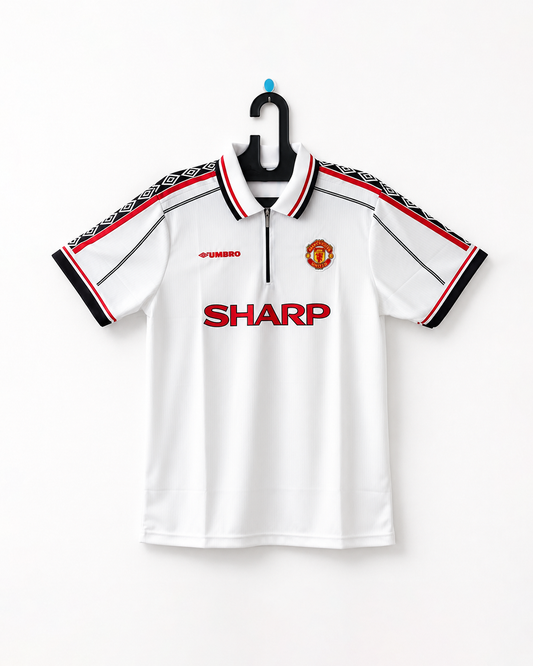 MANCHESTER UNITED 1998/99 AWAY KIT  EMBROIDERY BECKHAM
