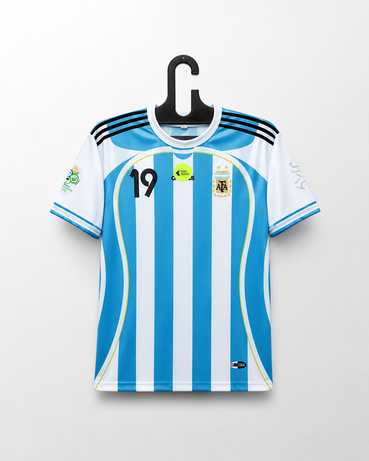 ARGENTINA 2006  FIFA WORLD CUP HOME KIT EMBROIDERY MESSI