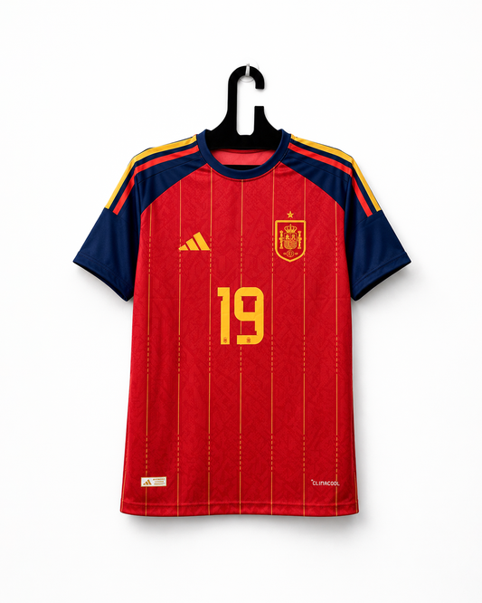 Spain WC 26 home Jersey Yamal 19