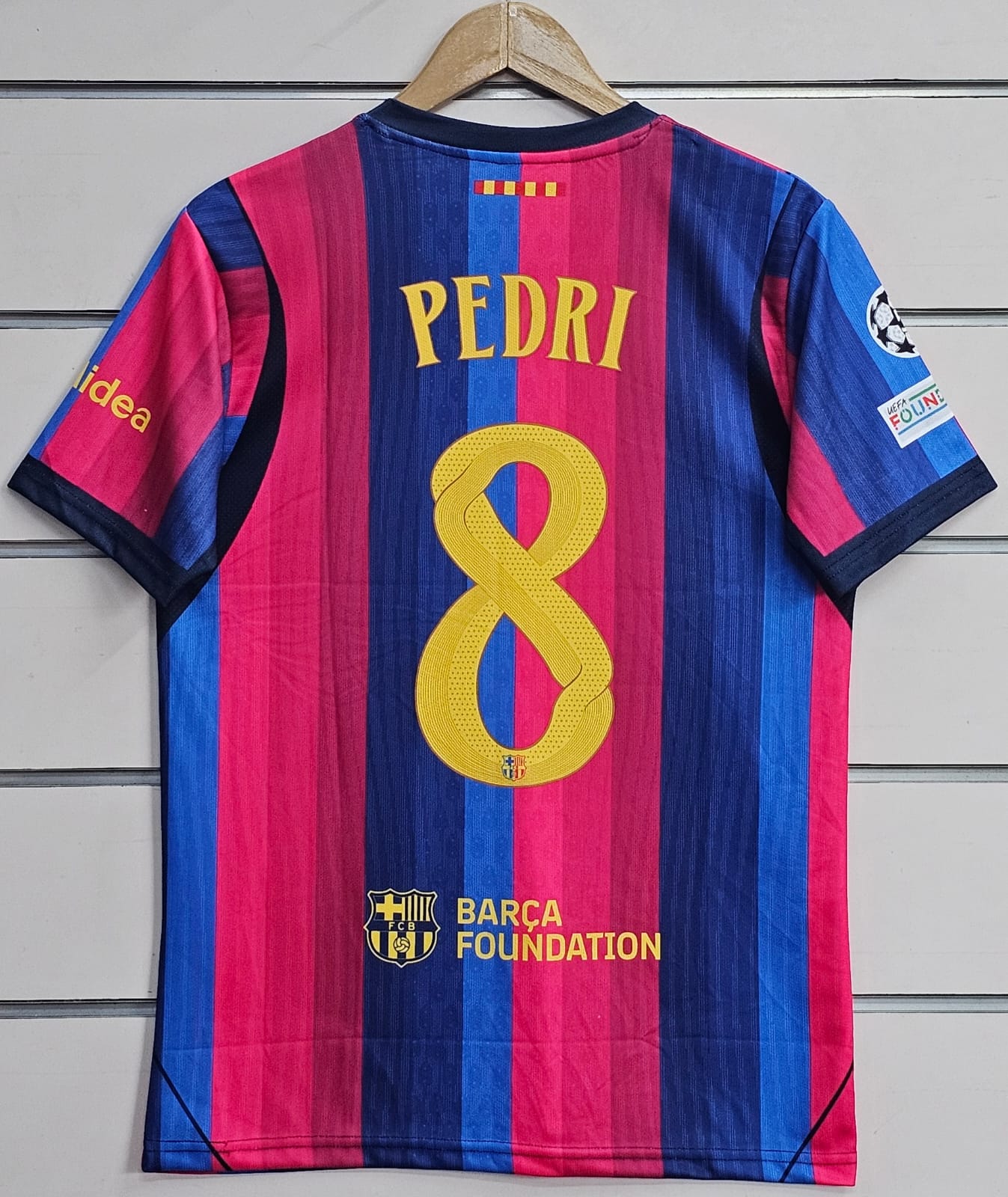 BARCELONA 2026/27  HOME KIT PEDRI EMBROIDERY PREMIUM EDITION