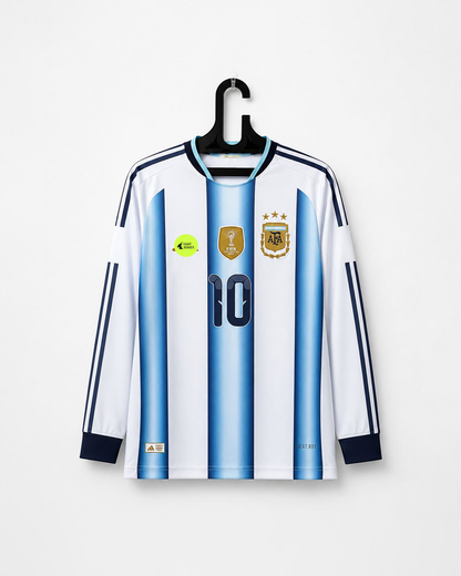 ARGENTINA 2026  FIFA WORLD CUP HOME KIT FULL SLEEVE MESSI EMBROIDERY PREMIUM EDITION