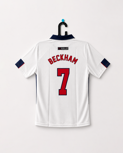 ENGLAND FIFA WORLD CUP 1998 HOME KIT EMBROIDERY BECKHAM