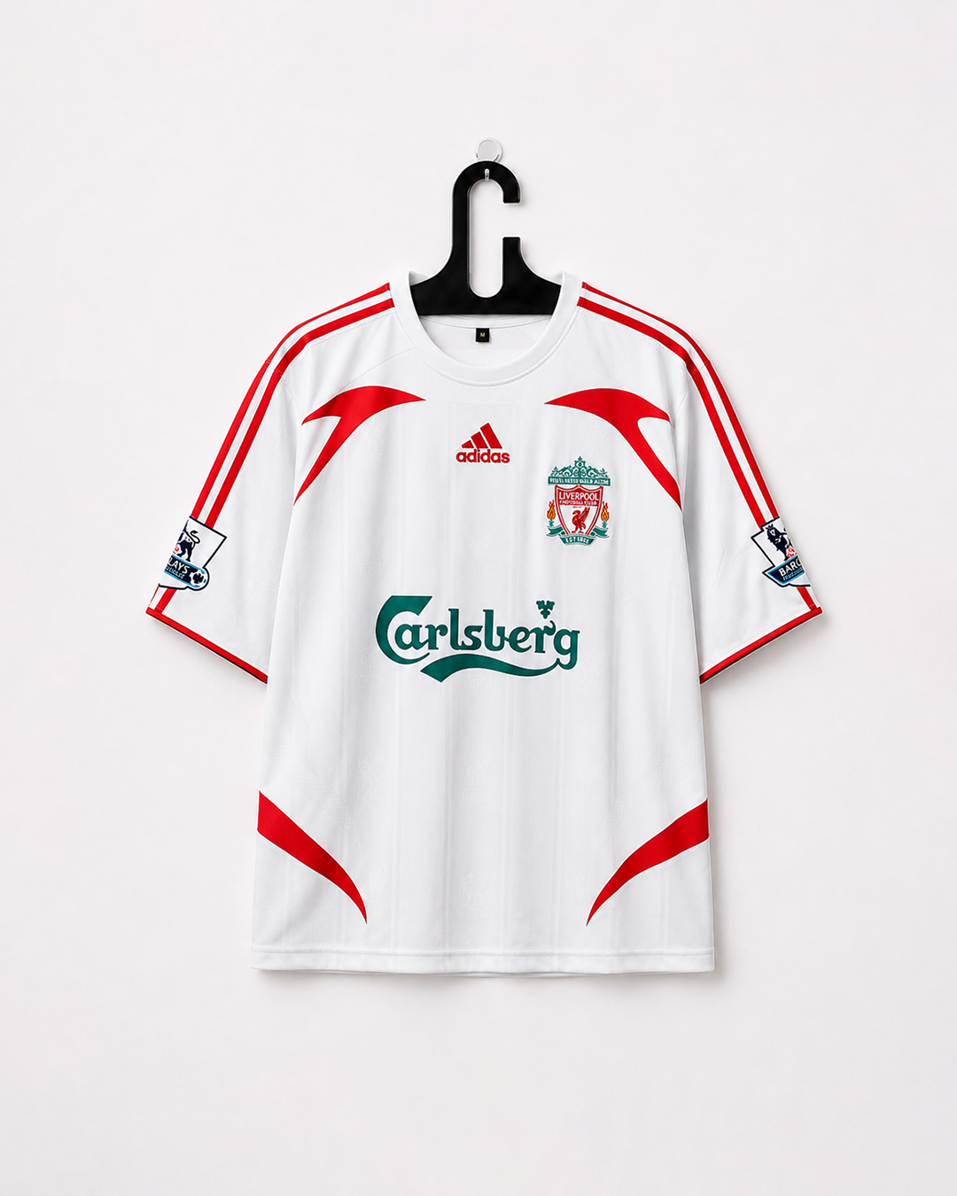 LIVERPOOL 2007/08 AWAY KIT FIVE SLEEVE EMBROIDERY TORRES
