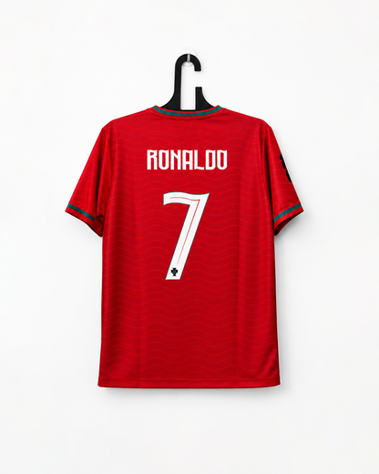 PORTUGAL 2026  FIFA WORLD CUP HOME KIT CRISTIANO ROUND EMBROIDERY